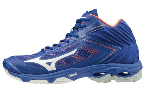 Mizuno Wave Lightning Z5 Training Shoes Unisex Mid Top Blue/Orange