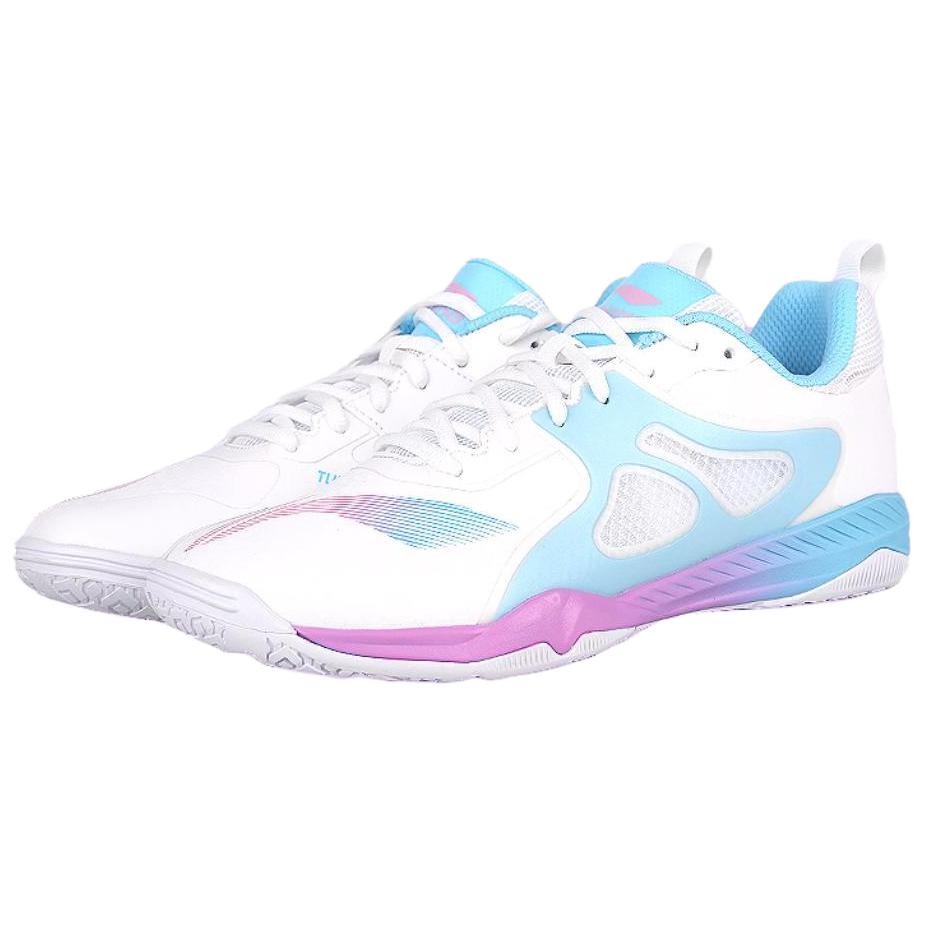 Li Ning Breathable Low top Training Shoes Unisex White Purple