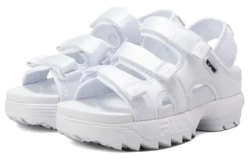 BE FIRST x FILA SD Puffy Slip Resistant Abrasion Resistant Sports Sandals Men's White