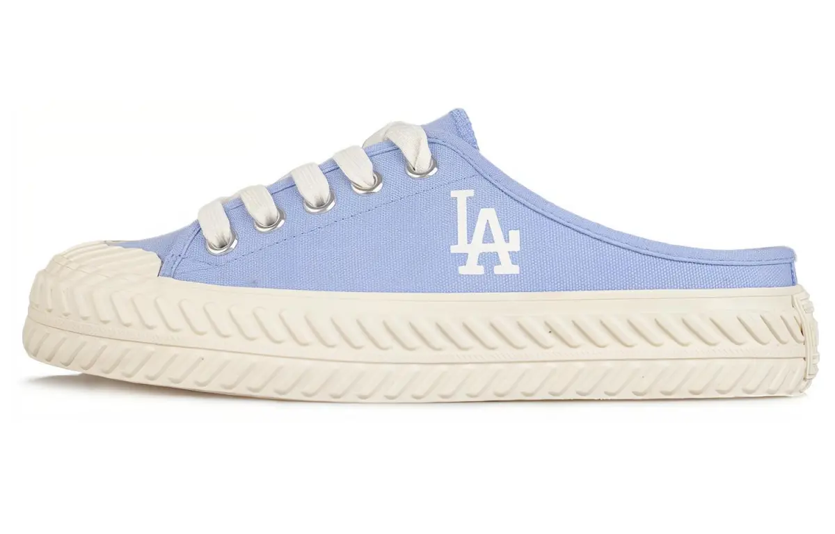 MLB Playball Mule Slip Resistant Abrasion Resistant Low top Canvas Shoes Unisex Blue