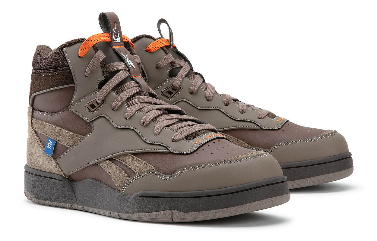 Nautica x Reebok BB4000 II MID Sports Mid top Vintage Basketball Shoes Unisex Brown