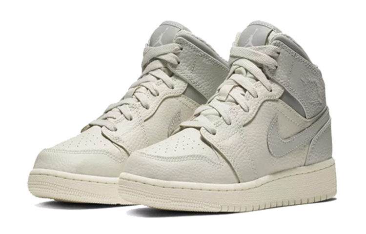 Jordan 1 Mid Light Bone/Wolf Grey