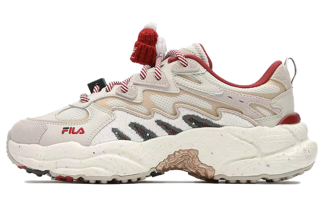 FILA Fern Sneakers XMAS Low top Chunky Sneakers Women's Beige Red