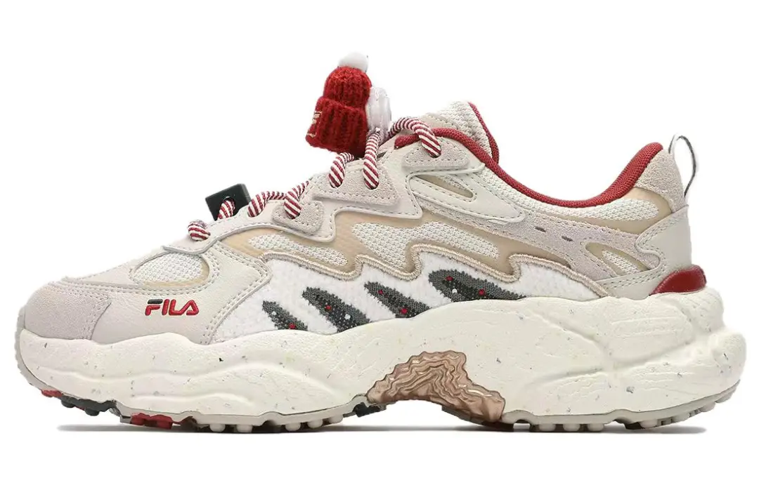 FILA Fern Sneakers XMAS Low top Chunky Sneakers Women's Beige Red