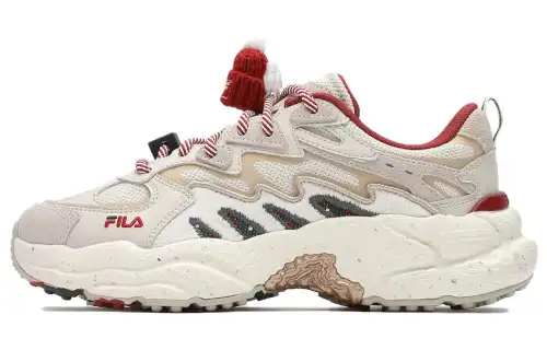 FILA Fern Sneakers XMAS Low top Chunky Sneakers Women's Beige Red