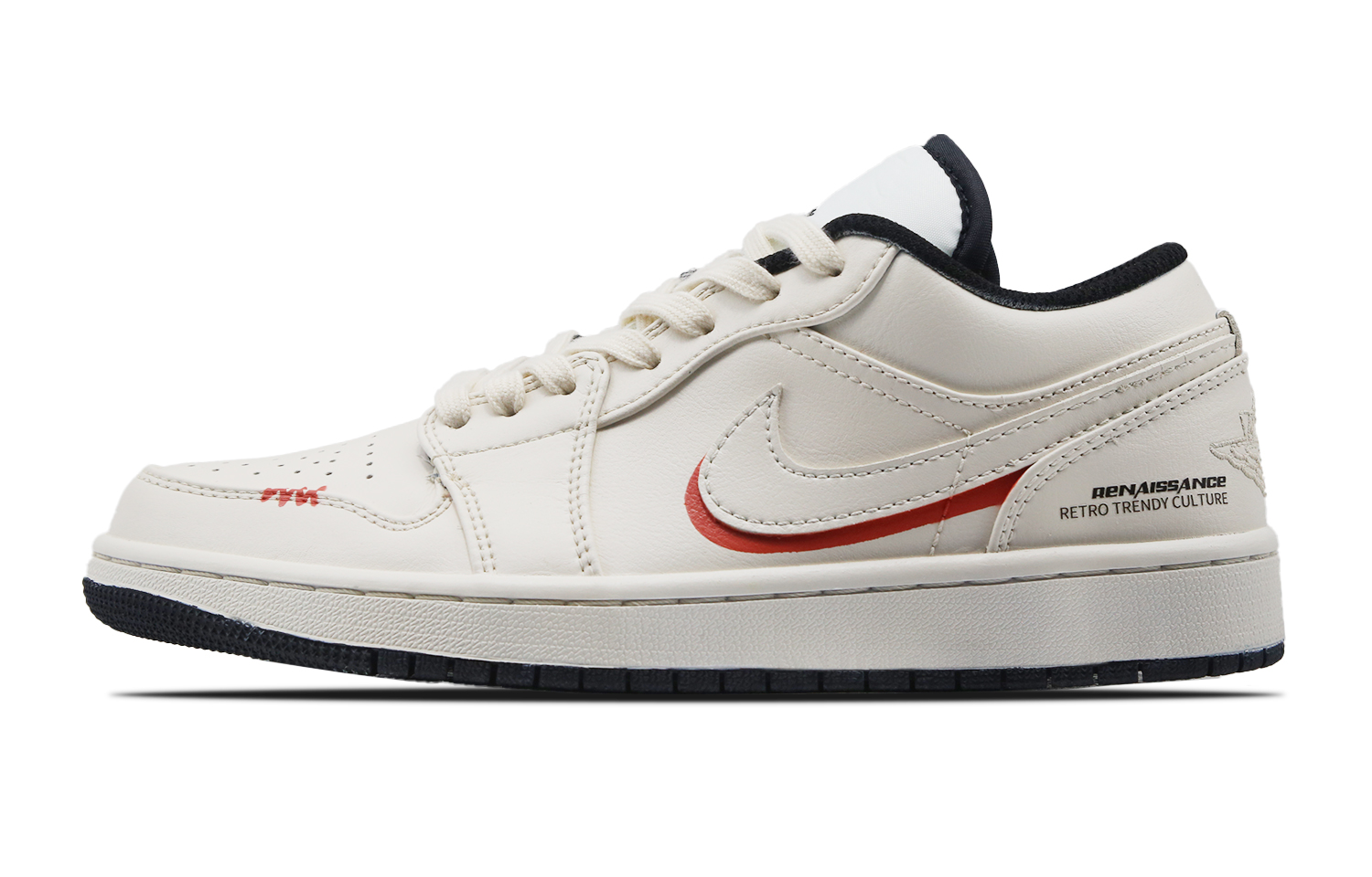 Jordan Air Jordan 1 Cushioning Slip Resistant Low top Vintage Basketball Shoes Unisex Khaki