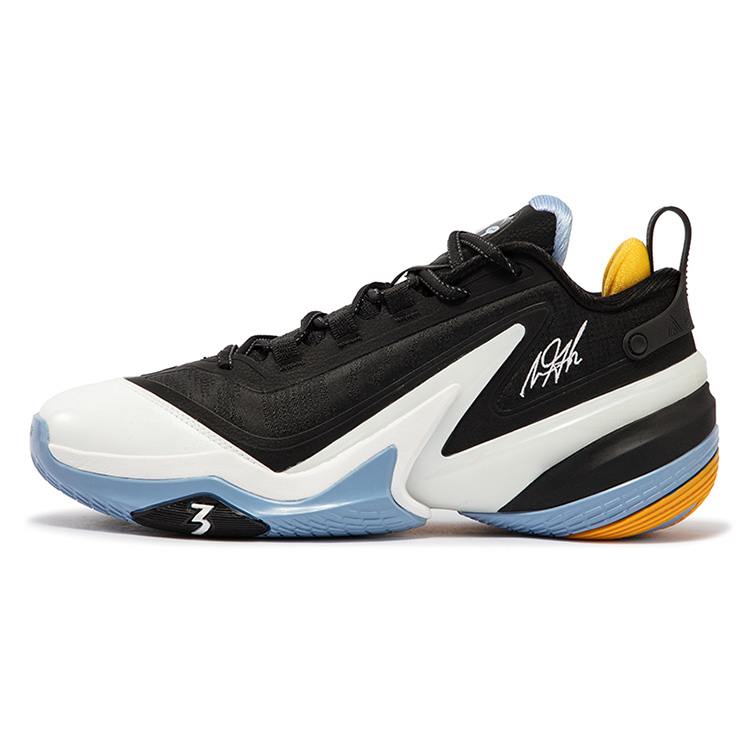 361° AG 5 Cushioning Slip Resistant Abrasion Resistant Low top Basketball Shoes Men’s Black White
