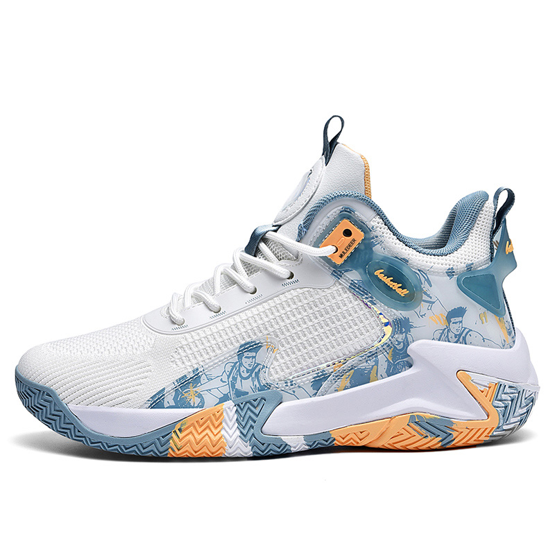 HEIWEILU Mesh High top Basketball Shoes Unisex