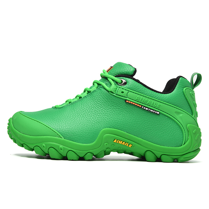 MODE FULL Cow Leather Cushioning Slip Resistant Abrasion Resistant Waterproof And Breathable Lightweight Low top
