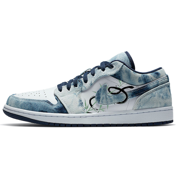 Jordan Air Jordan 1 Vintage Basketball Shoes Men’s Low Top Blue/White