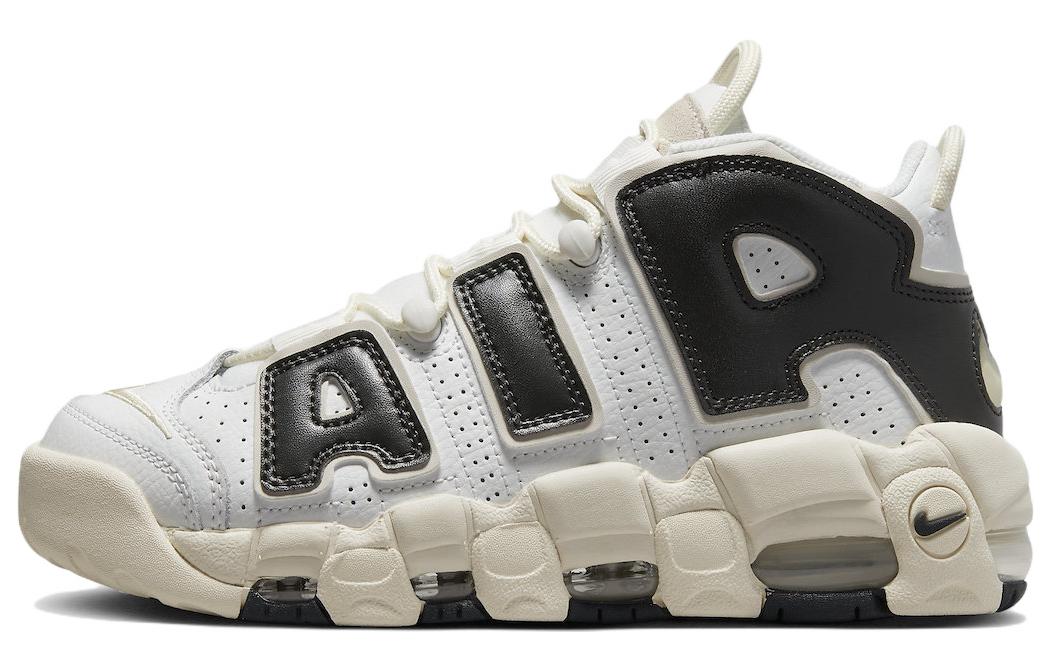 Женские кроссовки Nike Air More Uptempo (бело-черные)