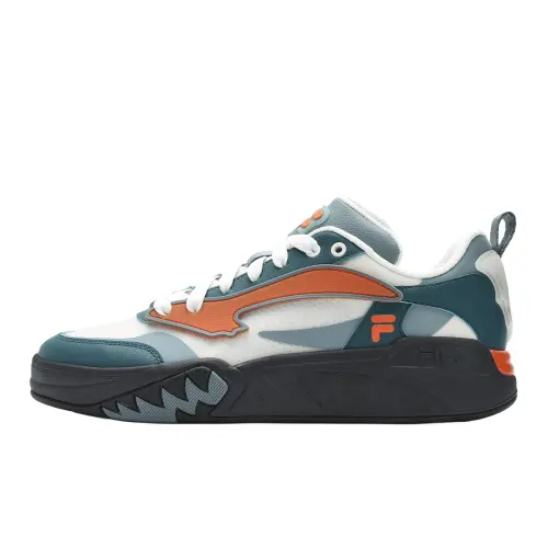 FILA FUSION DESPERADO LOW top Vintage Basketball Shoes Men's White Green