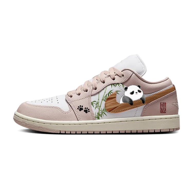Jordan Air Jordan 1 Vintage Basketball Shoes Women’s Low Top Pink/White