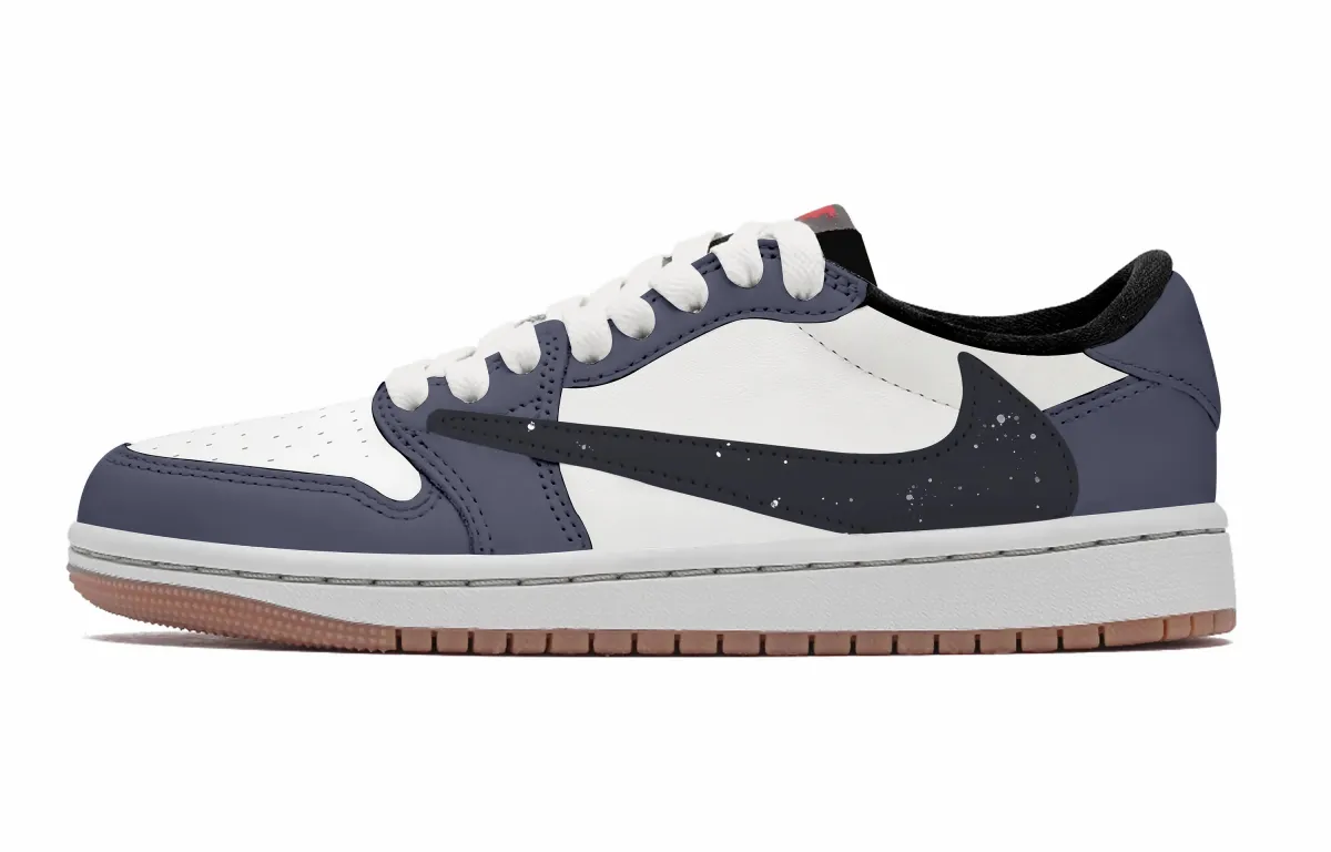 Travis Scott X Jordan Air Jordan 1 Vintage Basketball Shoes Unisex Low Top White