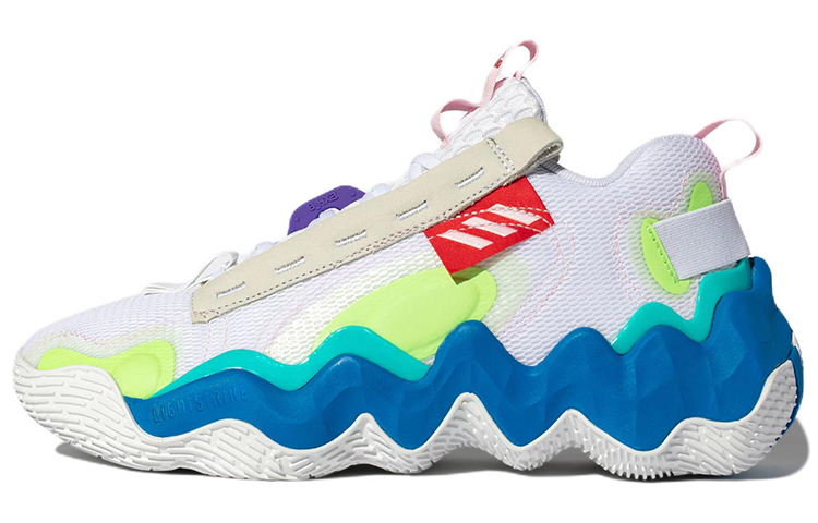Мужские кроссовки adidas adidas Exhibit B (бело-зелено-синие)