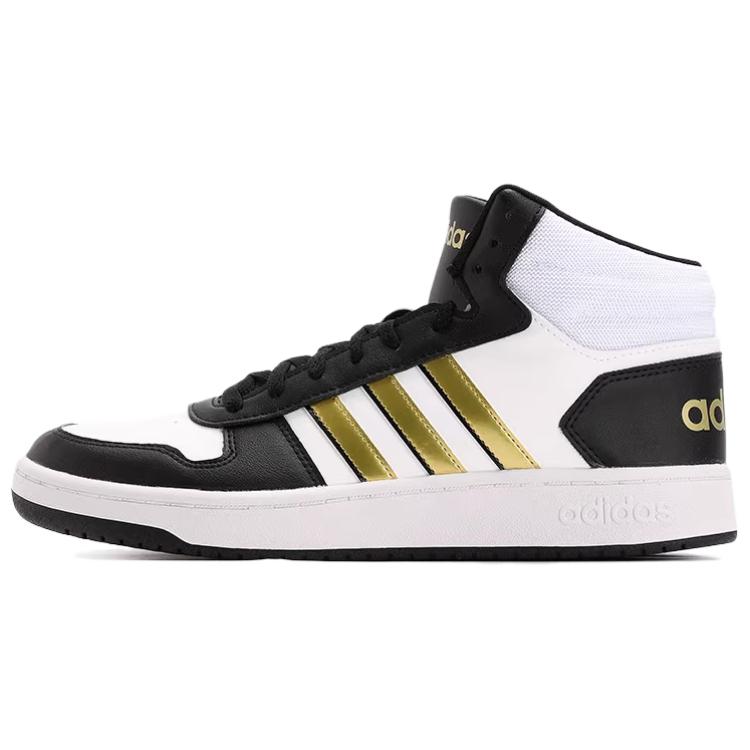 Мужские кроссовки adidas adidas neo Hoops 2.0 mid (белый / золотой / черный)