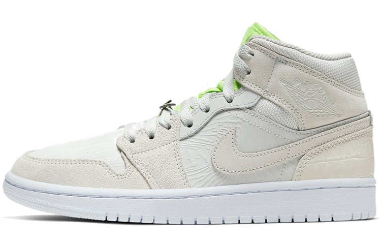 Jordan 1 Mid Vast Grey Ghost Green Women’s