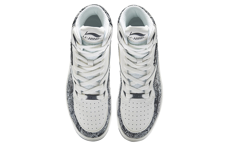 Li Ning 937 Deluxe Hi Cushioning, Wear Resistant High top Vintage Basketball Shoes Men’s Black