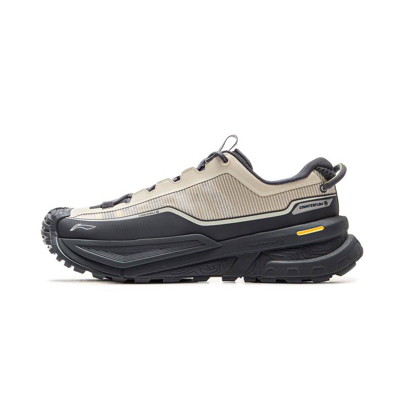 Li Ning Outdoor CF Tracing, Xingchuan Low top Hiking Shoes Unisex Black Gray