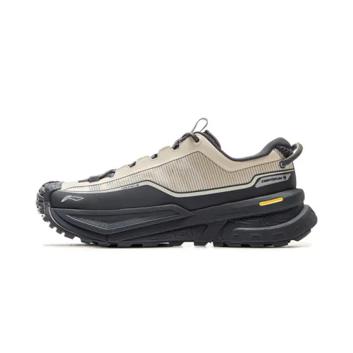 Li Ning Outdoor CF Tracing, Xingchuan Low top Hiking Shoes Unisex Black Gray