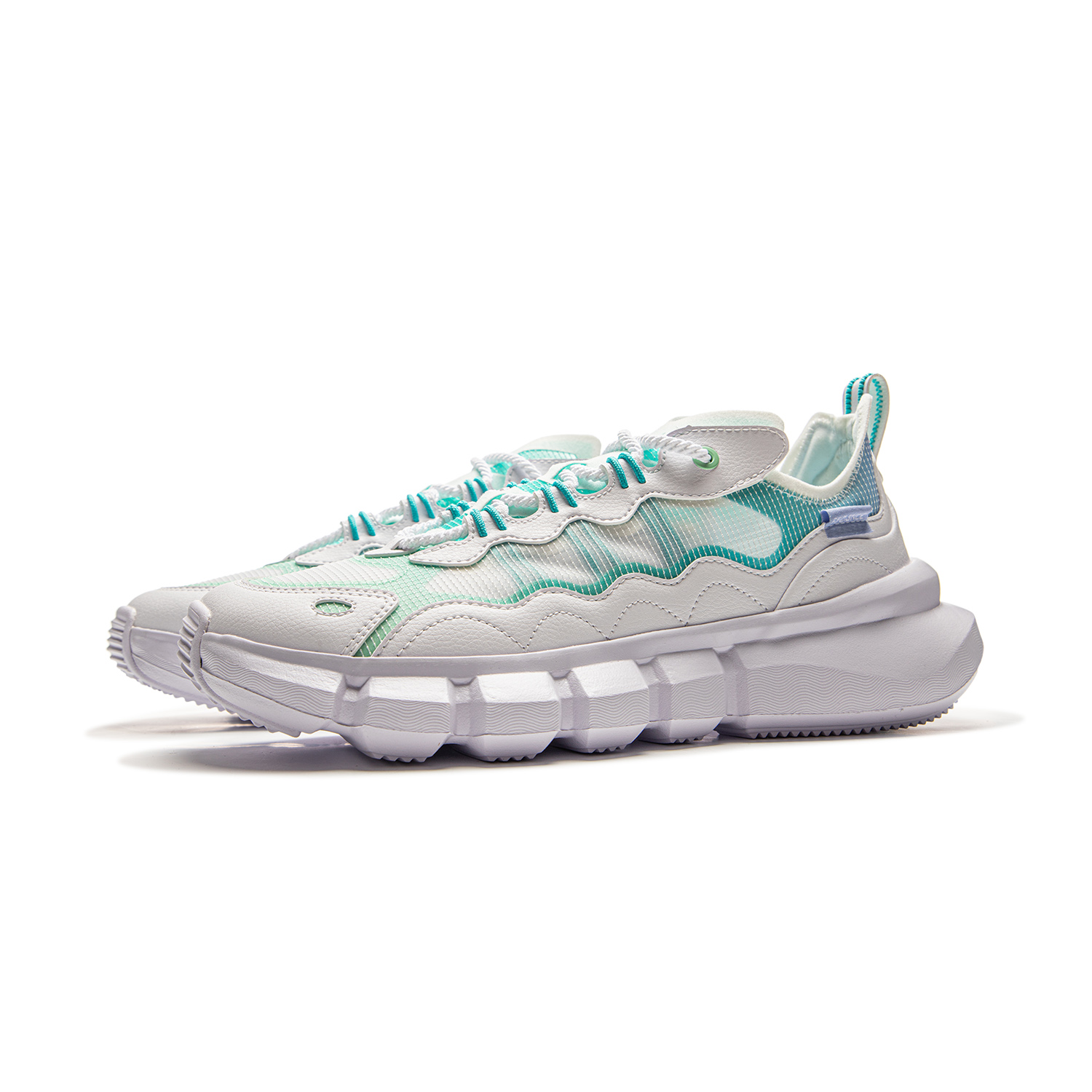 Li Ning Slip Resistant Abrasion Resistant Low top Basketball Shoes Men’s White Green