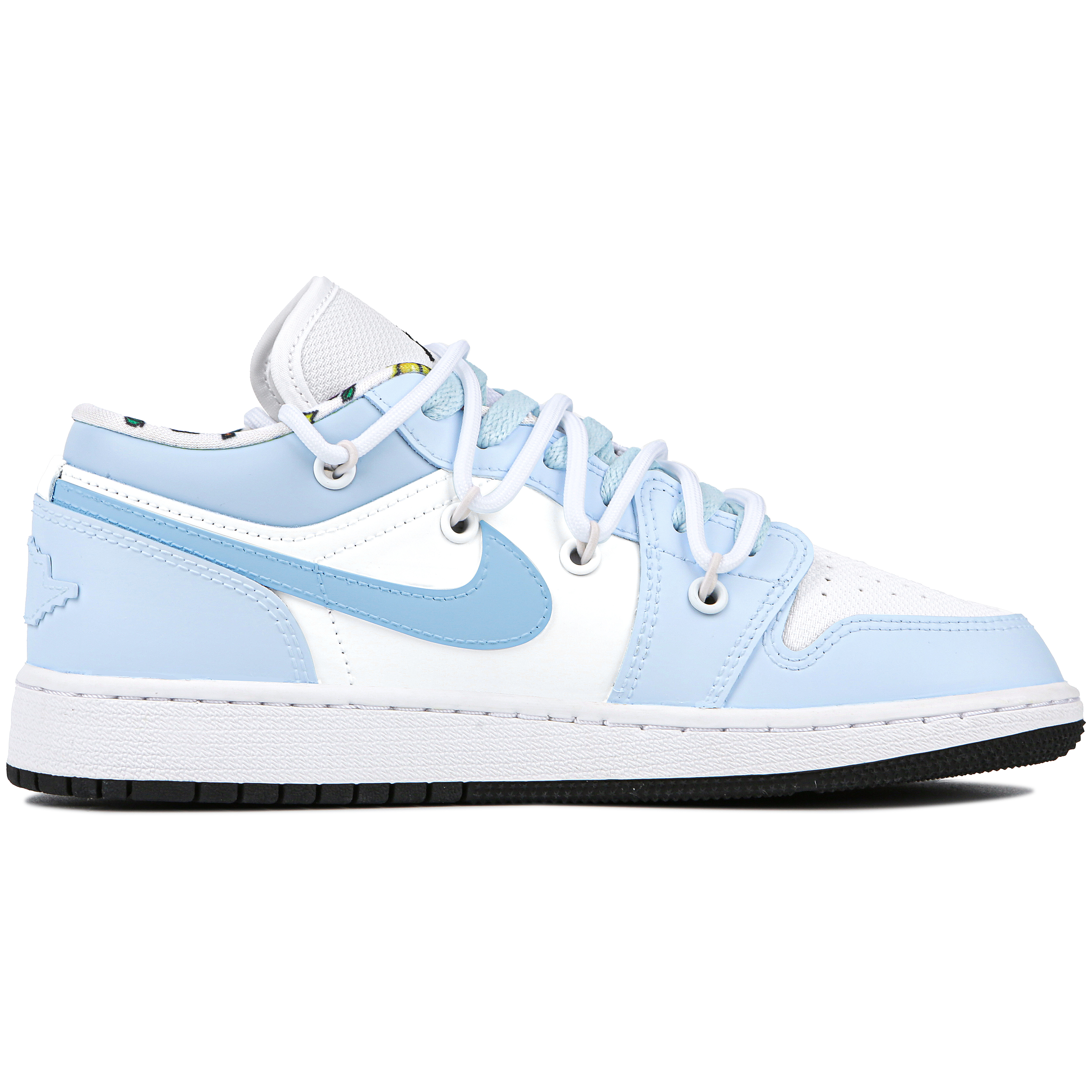 Jordan Air Jordan 1 Low Dusty Blue Policewoman Cushioning Slip Resistant Abrasion Resistant