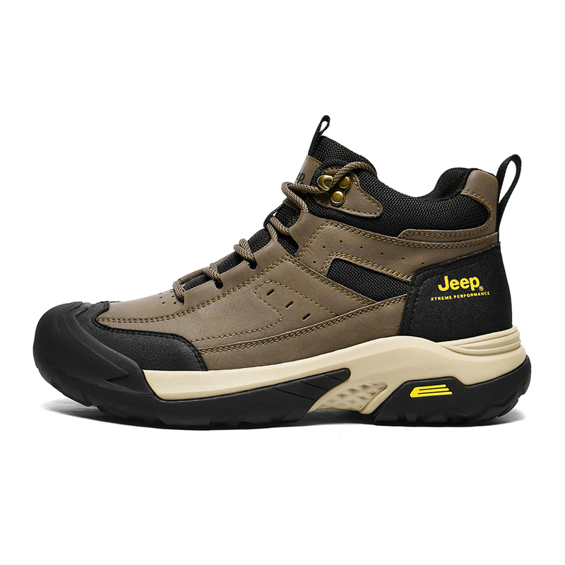 Jeep Cow Split Leather Mid top Mountaineering Shoes Men’s
