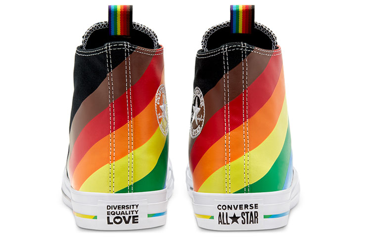 Кеды Converse Chuck Taylor All Star Pride (черный) — Чёрный / синий / зелёный / фиолетовый — фото 4