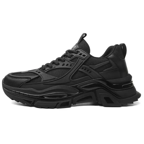 JEEP SPIRIT Black Warrior BOOST Soft Sole Popcorn Super Light Rebound, Summer Sports Trendy Versatile Fashion Casual