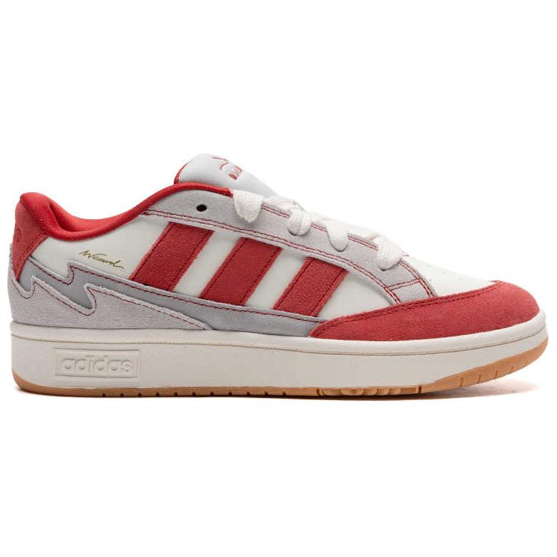 Adidas WCARD ADV Synthetic Leather Comfortable Breathable And Lightweight Low top Tennis Shoes Unisex White Red