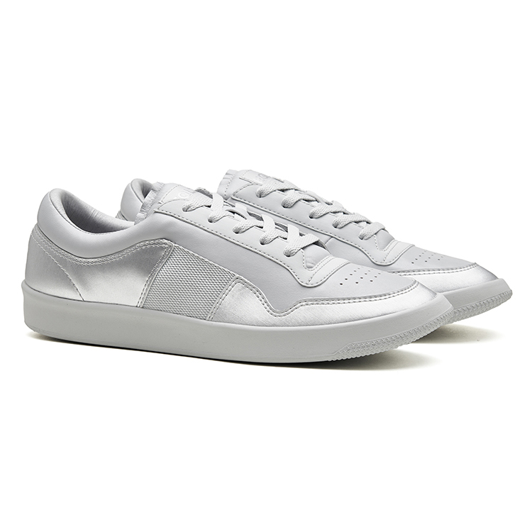 EQLZ EQUALIZER 1970 Low top Vintage Basketball Shoes Unisex Liquid Silver