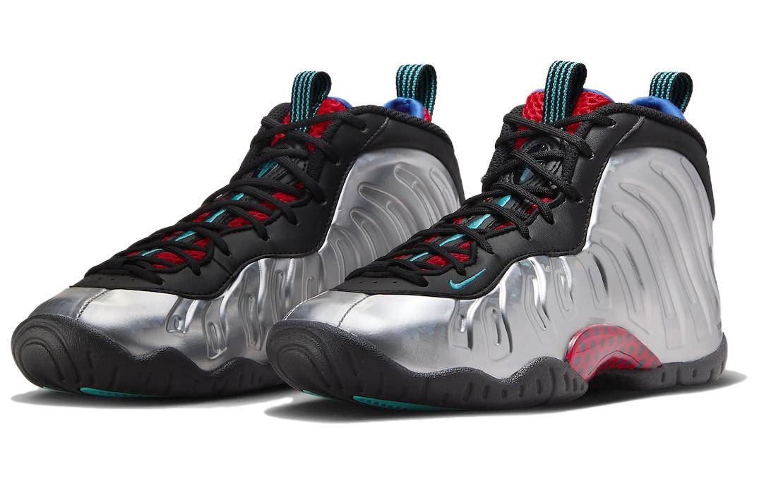 Мужские кроссовки Nike Little Posite One All-Star (серебристо-черные) — фото 3