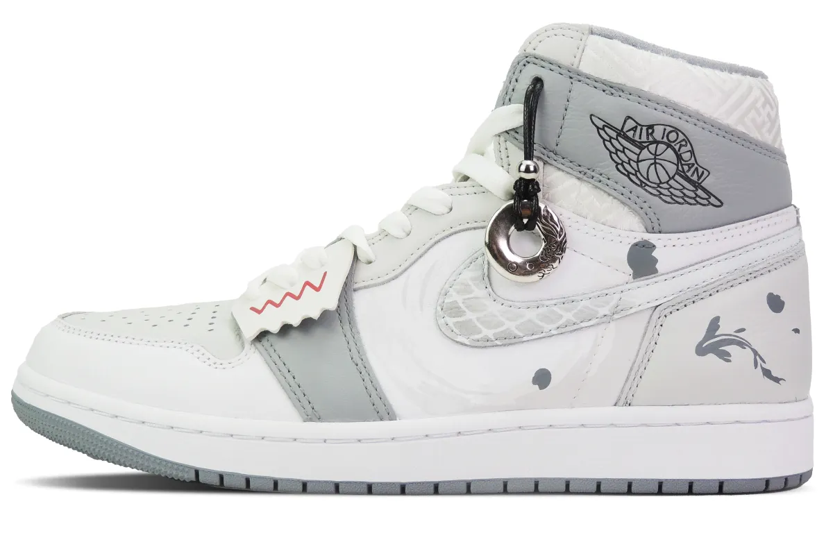 Jordan Air Jordan 1 Dream Wander Ink Wash Room CNY Year Of The Dragon Limited Edition High top Vintage Basketball Shoes