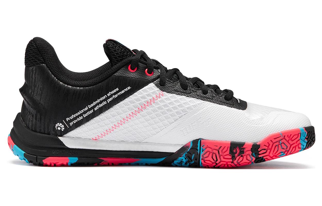 Li Ning SE Synthetic Leather Slip Resistant Abrasion Resistant Breathable Low top Badminton Shoes Unisex