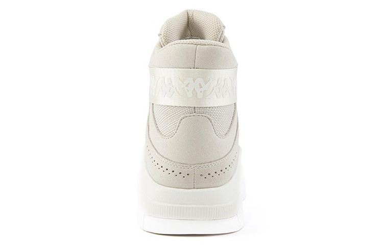 Kappa Textile, Synthetic Leather Slip Resistant Abrasion Resistant High top Vintage Basketball Shoes Unisex Khaki
