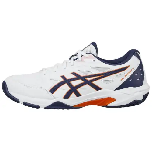 ASICS Gel Rocket 11 Soft And Comfortable Abrasion Resistant Low top Training Shoes Men's White 2E Width