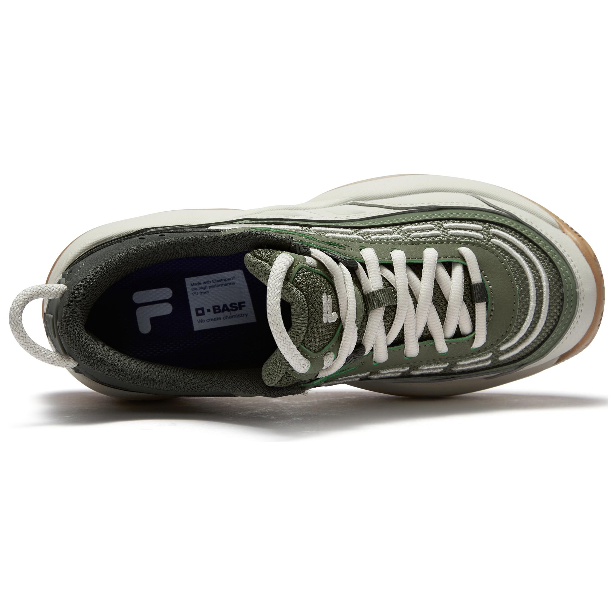 FILA FUSION FIRE Flame Shoes Balance Rebound Low top Vintage Basketball Shoes Women’s Olive Green