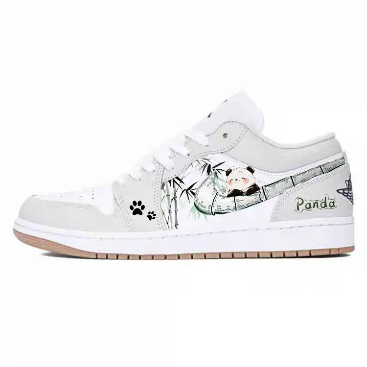 Jordan Air Jordan 1 Cushioning Slip Resistant Abrasion Resistant Low top Vintage Basketball Shoes Unisex Ecru