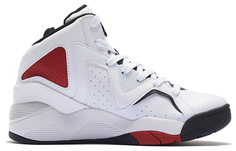 Li Ning Leather Abrasion Resistant Breathable Abrasion Resistant Breathable High top Vintage Basketball Shoes Women’s