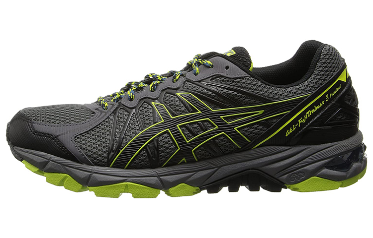 ASICS GEL FujiTrabuco 7 Trail Running Shoes Men's Black Yellow