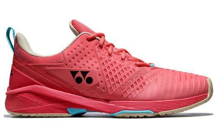 YONEX Ower Cushion Comfortable Breathable Low top Tennis Shoes Unisex Red
