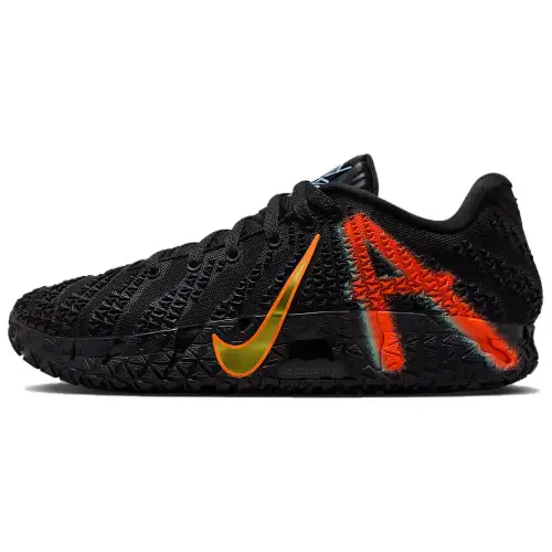 Nike Ja 3 Morant III, comfortable and versatile, non-slip and wear-resistant, low-top basketball shoes, same style for men and women, black, yellow and red