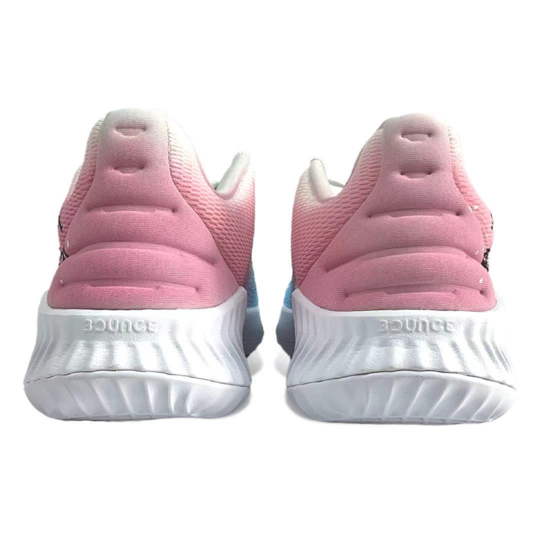 Adidas Pro Bounce 2018 Cushioning Slip Resistant Cushioning Slip Resistant Low top Basketball Shoes Men’s Blue Pink