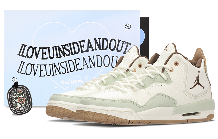 Jordan Courtside 23 Green Grape Bubble Gum Mid top Vintage Basketball Shoes Women’s White Green
