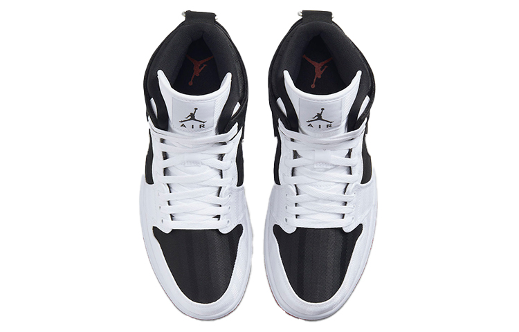 Jordan 1 Mid Se Utility Canvas White Black Gym Red Women’s