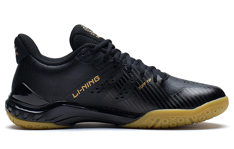 LiNing Cushioning Anti-Slip And Wear-Resistant Coverage Support Low-Top Badminton Shoes Unisex Black