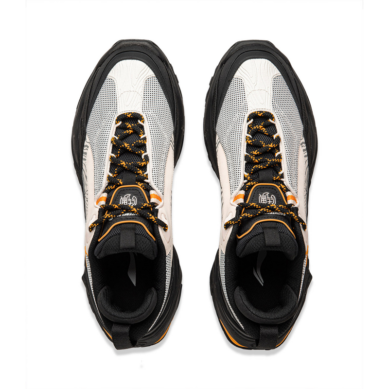 Li Ning CF Tracing, Qianhang Ce3 Slip Resistant Abrasion Resistant Low top Hiking Shoes Men’s Black Gray