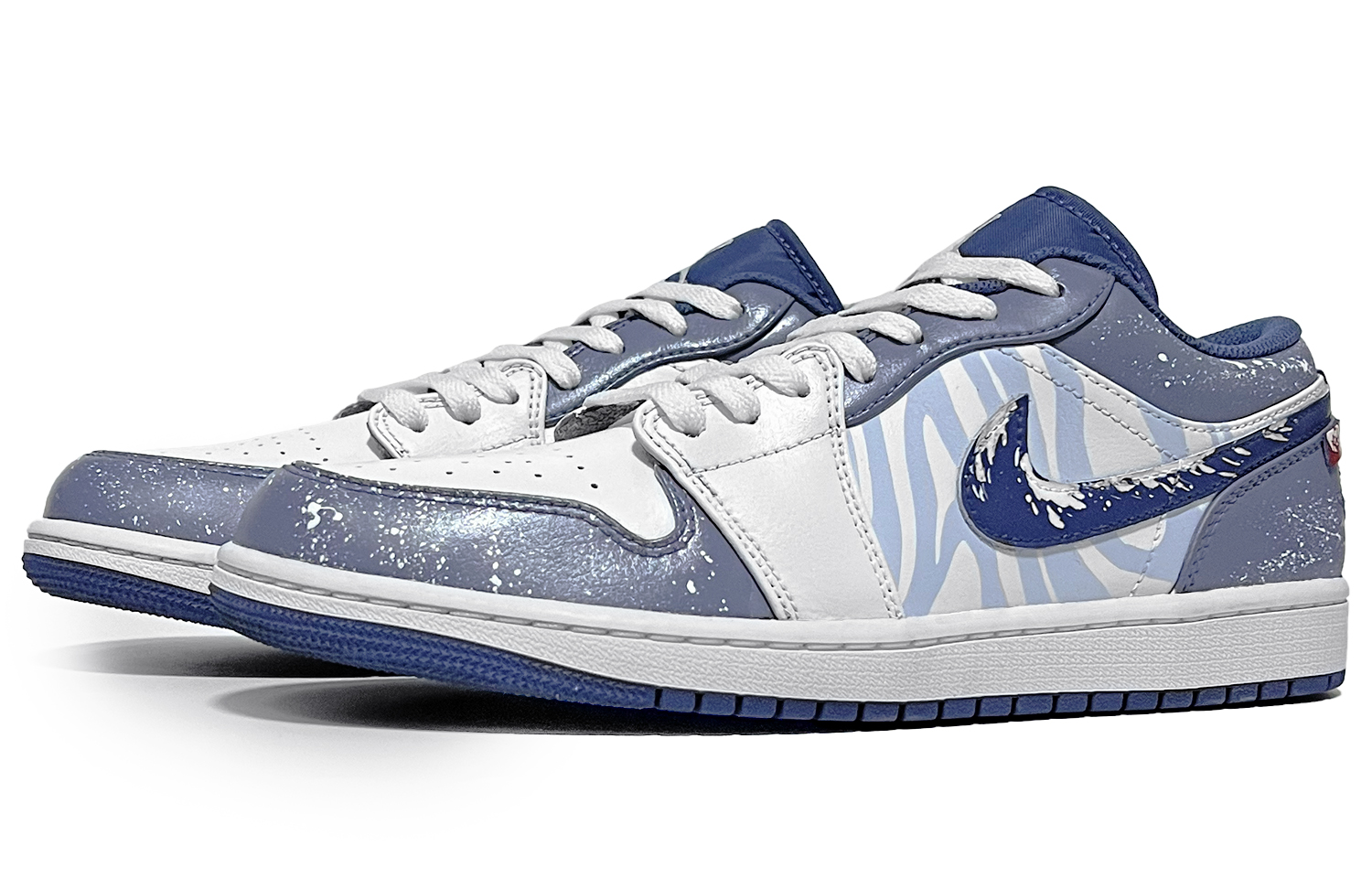 Jordan Air Jordan 1 Low top Vintage Basketball Shoes Men’s White Blue