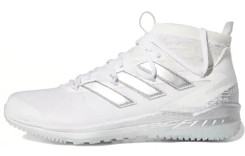 Adidas AdizeroAfterburner 8 Afterburner 8 NWV Turf Slip Resistant Mid top Training Shoes Men's Gray White