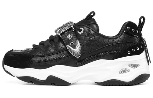 Skechers D'Lites 4.0 Low top Chunky Sneakers Women's Black White